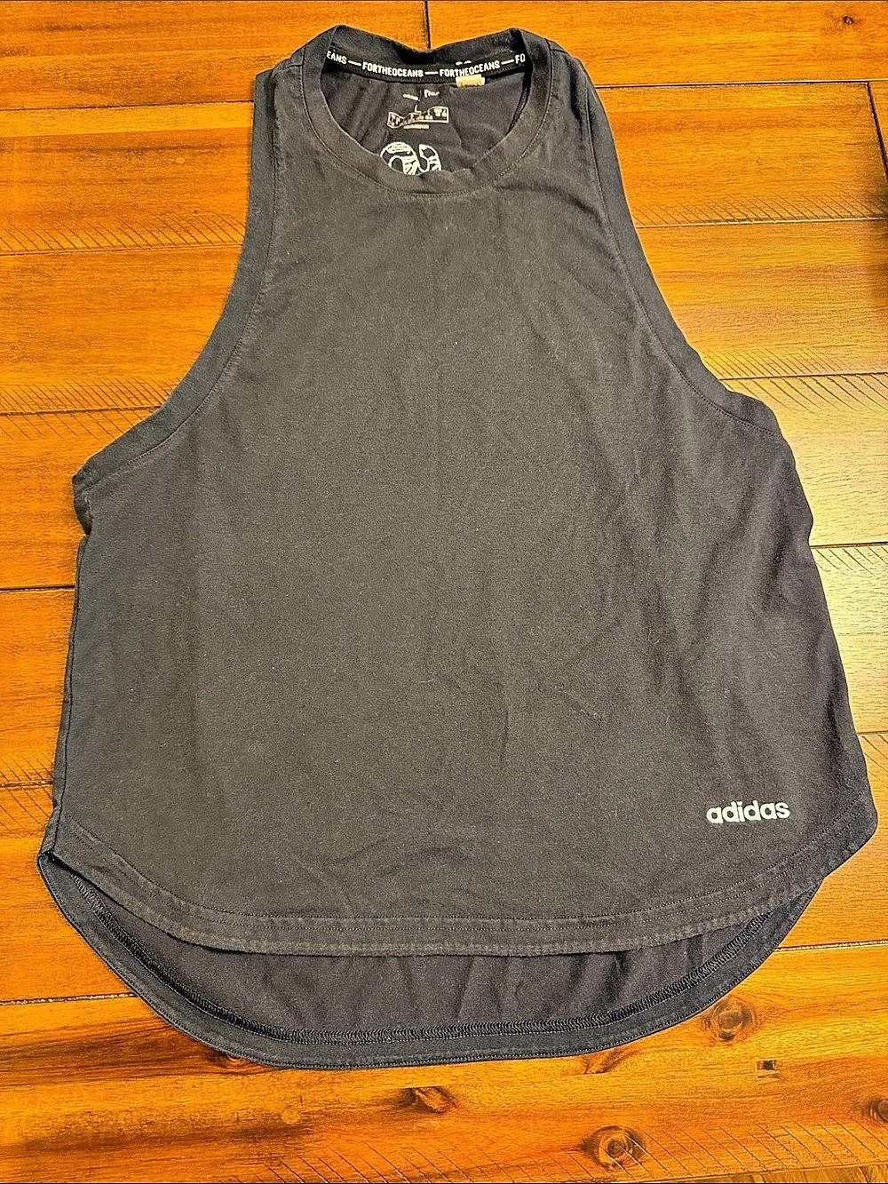 adidas Parley Run for the Oceans Tank Top Black Large